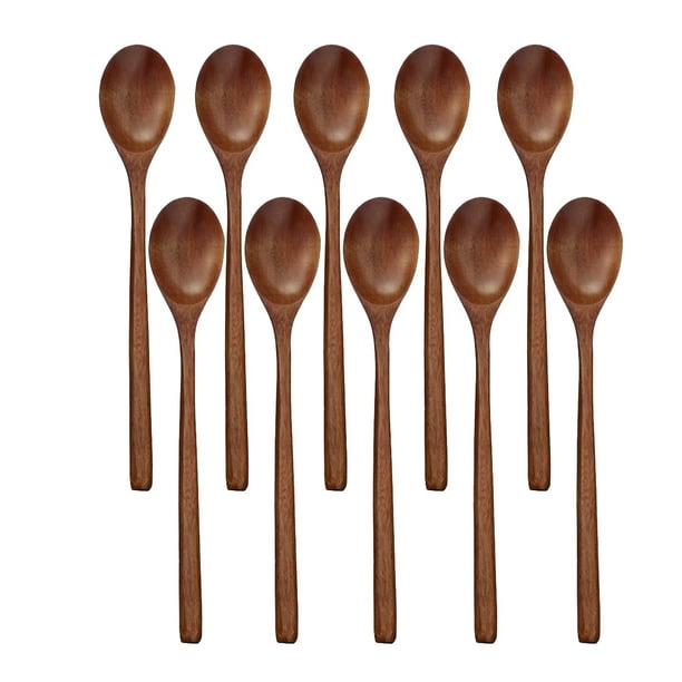 Long Handle Tableware Wooden Spoon Stirring Spoon Kitchen Utensil Soup Spoon